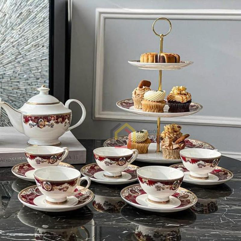 ke-banh-hoang-gia-vien-do-imperial-thiet-ke-dam-net-chau-au Kệ bánh hoàng gia viền đỏ Imperial thiết kế đậm nét châu Âu