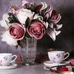 Lọ hoa pha lê mài Bohemia 35,5cm