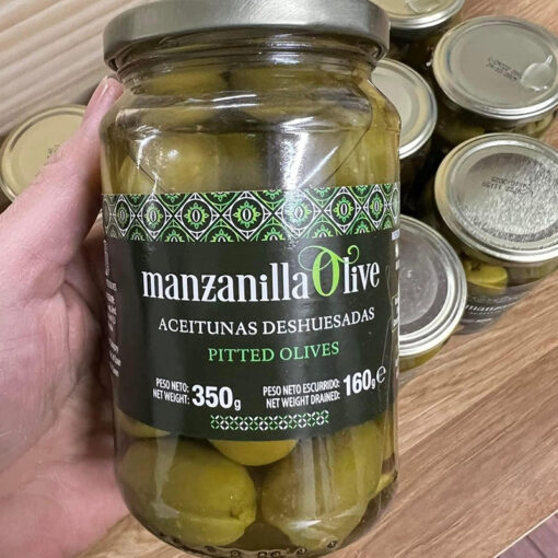Oliu Manzanilla tách hạt muối Tây Ban Nha size VIP (350g)