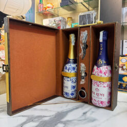 Set 2 chai vang sủi Sparkling Pol Remy Ice hộp da