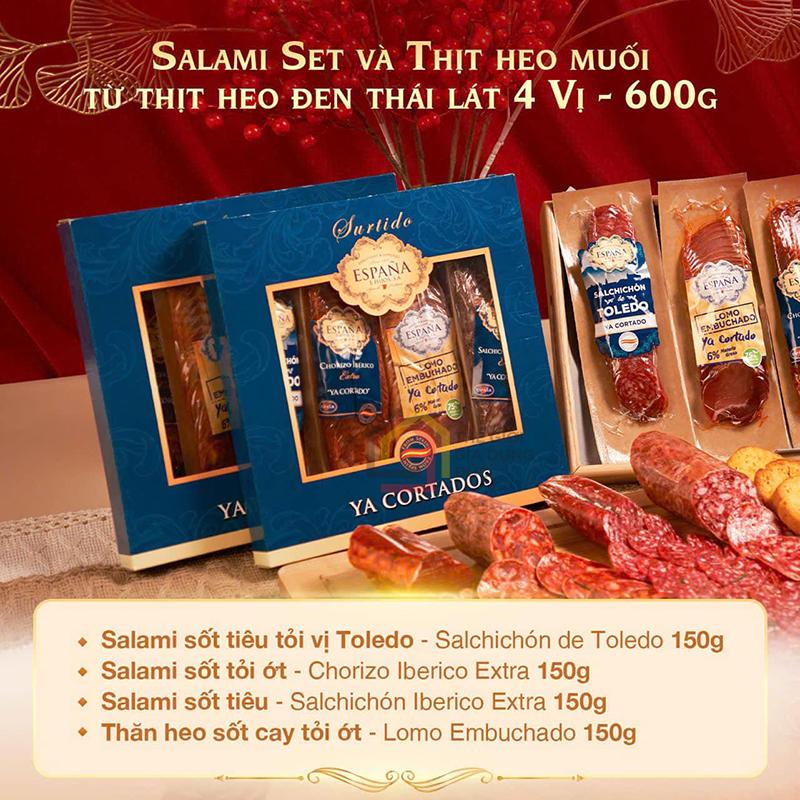 set-4-mon-jamon-va-salami-e-hijos Set 4 món Jamon và Salami E Hijos