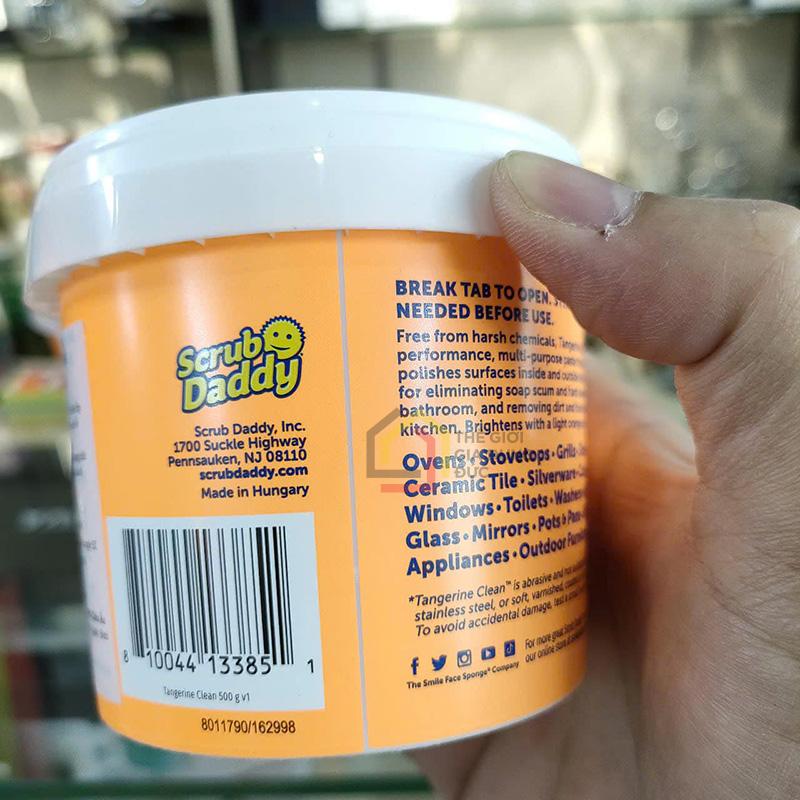 tangerine-clean-chat-tay-rua-da-nang-scrub-daddy-hop-500g (2) Tangerine Clean - Chất tẩy rửa đa năng Scrub Daddy (hộp 500g)