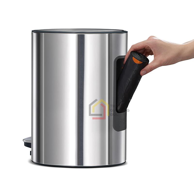 thung-rac-co-ban-dap-joseph-joseph-70596-easystore-luxe-5l-mau-inox1 Thùng rác có bàn đạp Joseph Joseph 70596 EasyStore Luxe 5L màu inox