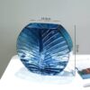 Lọ hoa thủy tinh phong cách Bắc Âu cao 22cm, rộng 14,5cm