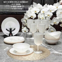 Set 18 món bát, đĩa, ly cao cấp Viola From Germany