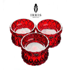 Set 3 thố mứt thủy tinh pha lê Irris Hershey Kiss