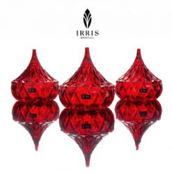 Set 3 thố mứt thủy tinh pha lê Irris Hershey Kiss