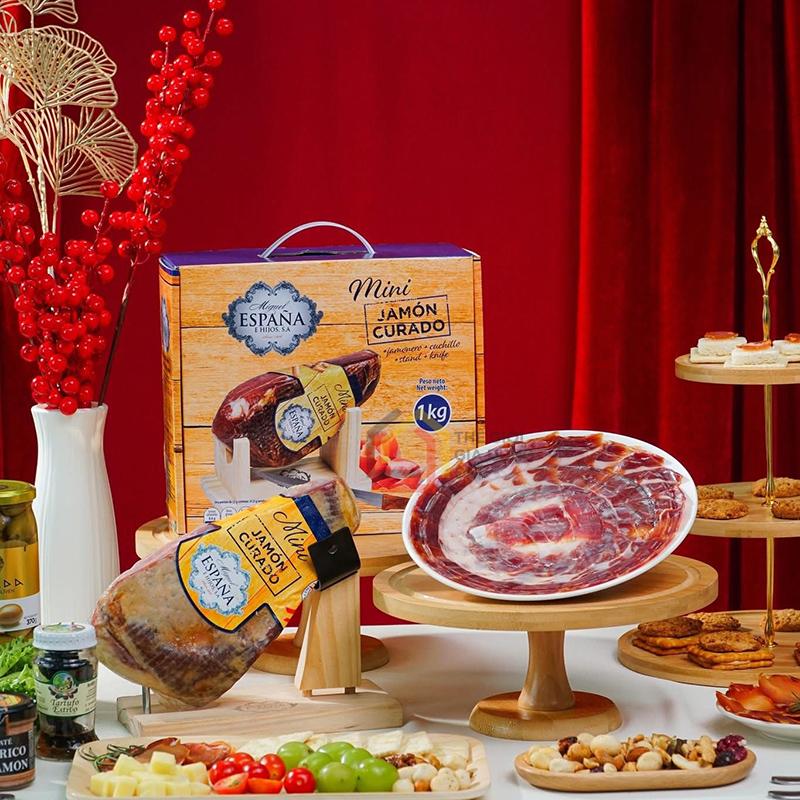 set-qua-tang-tet-espana-classic-curado (2) Set quà tặng Tết Espana Classic - Curado 5 EC03 (đùi lợn trắng)