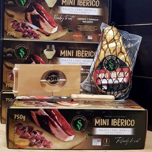 Thịt lợn đen Mini Ibérico - Paleta Cebo Ibérica 50% Raza Ibérica 750g