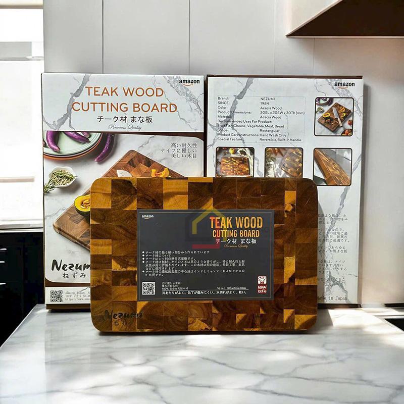 thot-go-teak-cao-cap-nezumi-nhat-ban-305-x-205-x-3cm1 Thớt gỗ Teak cao cấp Nezumi Nhật Bản (30,5 x 20,5 x 3cm)