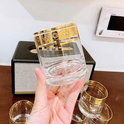 Bộ 6 cốc Pha Lê mạ vàng 24k size 300ml