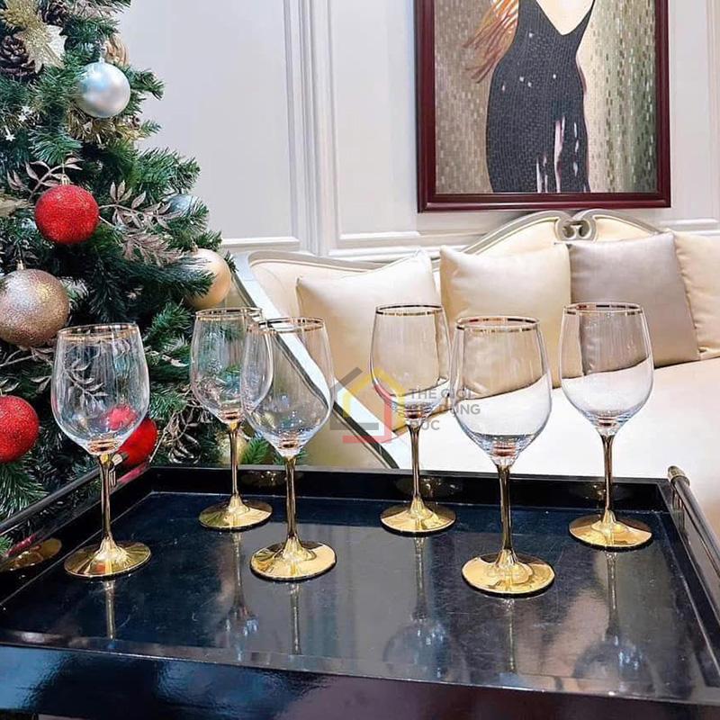 bo-6-ly-ruou-vang-rona-450ml-ma-vang-24k2 Bộ 6 Ly Rượu Vang Rona 450ml Mạ Vàng 24K