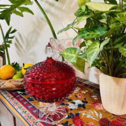 Chân Bồng Pha Lê Có Nắp 16cm