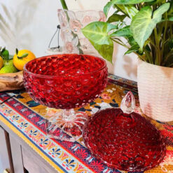 Chân Bồng Pha Lê Có Nắp 16cm