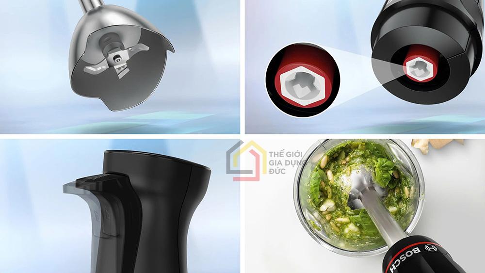 Máy xay cầm tay Bosch MSM4B6V2 đen - kèm hút chân không