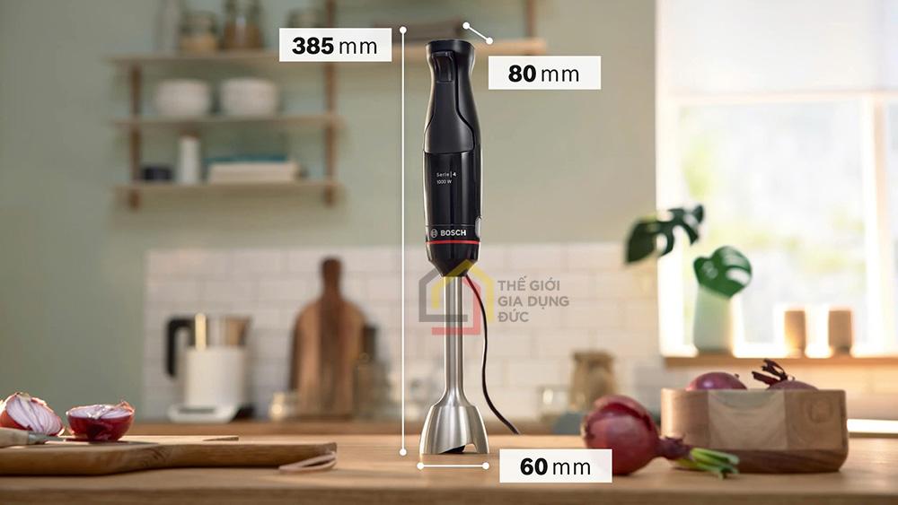 Máy xay cầm tay Bosch MSM4B6V2 đen - kèm hút chân không