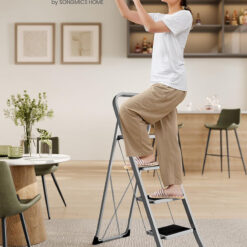 Thang nhôm gấp gọn cao cấp 4 bậc Songmics