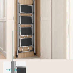 Thang nhôm gấp gọn cao cấp 4 bậc Songmics