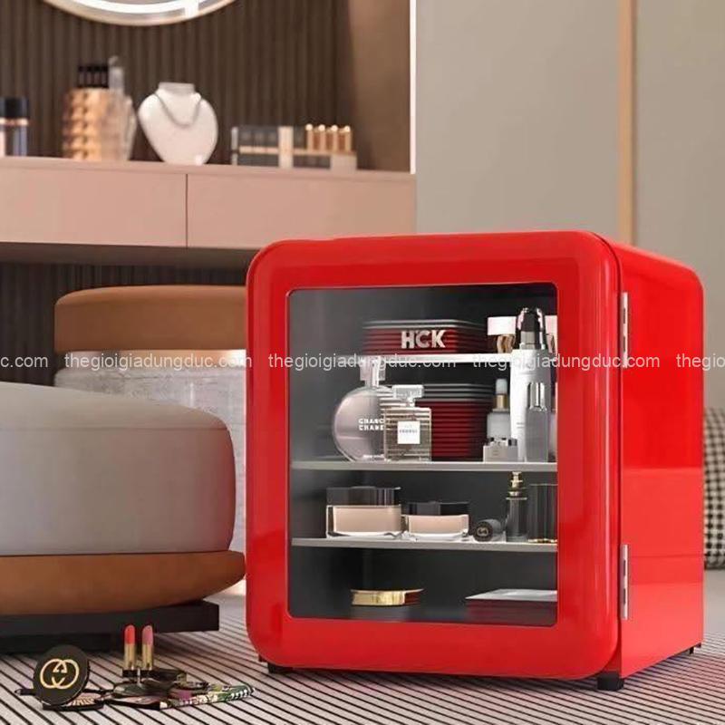 tu-lanh-dung-my-pham-va-do-uong-hck-48l-mau-kem (4) Tủ lạnh đựng mỹ phẩm và đồ uống HCK 48L