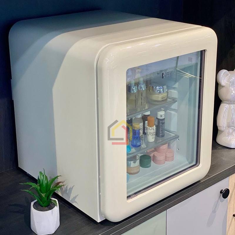 tu-lanh-dung-my-pham-va-do-uong-hck-48l-mau-kem (5) Tủ lạnh đựng mỹ phẩm và đồ uống HCK 48L