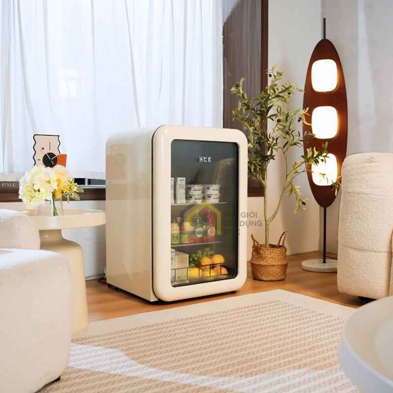 tu-lanh-retro-hck-115l-kem-canh-kinh-chong-buc-xa8 Tủ lạnh Retro HCK 115L (Kem, Cánh kính chống bức xạ)