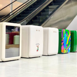 Tủ lạnh Retro HCK 115L (Kem, Cánh kính chống bức xạ)