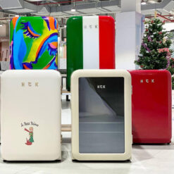 Tủ lạnh Retro HCK 115L (Kem, Cánh kính chống bức xạ)