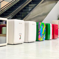 Tủ lạnh Retro HCK Italy Flag (Xanh) 107L