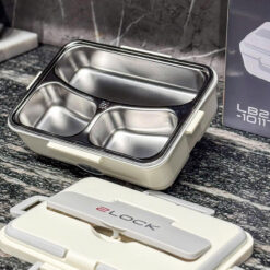 Hộp cơm cắm điện 3 ngăn inox 2Lock Korea