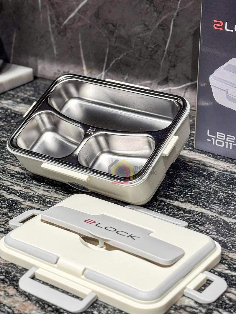 hop-com-cam-dien-3-ngan-inox-2lock-korea1 Hộp cơm cắm điện 3 ngăn inox 2Lock Korea