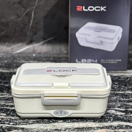 Hộp cơm cắm điện 3 ngăn inox 2Lock Korea