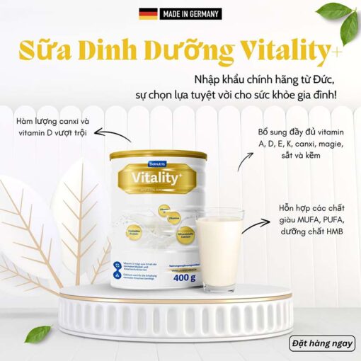 Sữa dinh dưỡng Vitality+ 400g (hộp)