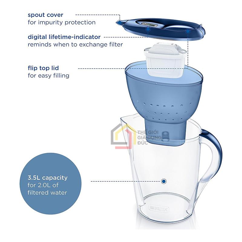 binh-loc-nuoc-brita-marella-xl-35l2 Bình lọc nước Brita Marella XL 3,5L