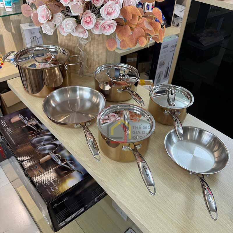 bo-noi-chao-cao-cap-6-mon-vang-dong-ciwete-thuong-hieu-my11 Bộ nồi chảo cao cấp 6 món vàng đồng CIWETE