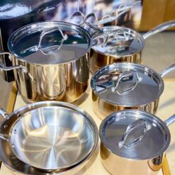 Bộ nồi chảo cao cấp 6 món vàng đồng CIWETE