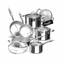 Bộ nồi chảo inox CIWETE cao cấp - set 7 món đa năng