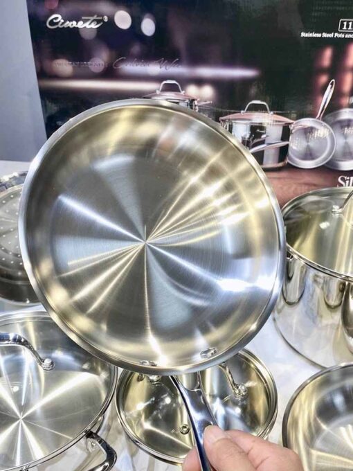 Bộ nồi chảo inox CIWETE cao cấp - set 7 món đa năng