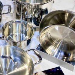 Bộ nồi chảo inox CIWETE cao cấp - set 7 món đa năng