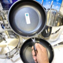 Bộ nồi inox cao cấp Ciwete 7 món (2 chảo chống dính)