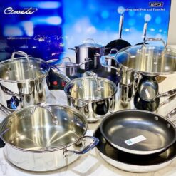 Bộ nồi inox cao cấp CIWETE - Set 6 món đa năng