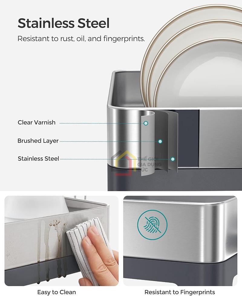 gia-ke-de-bat-dia-songmics3 Giá kệ để bát đĩa Songmics