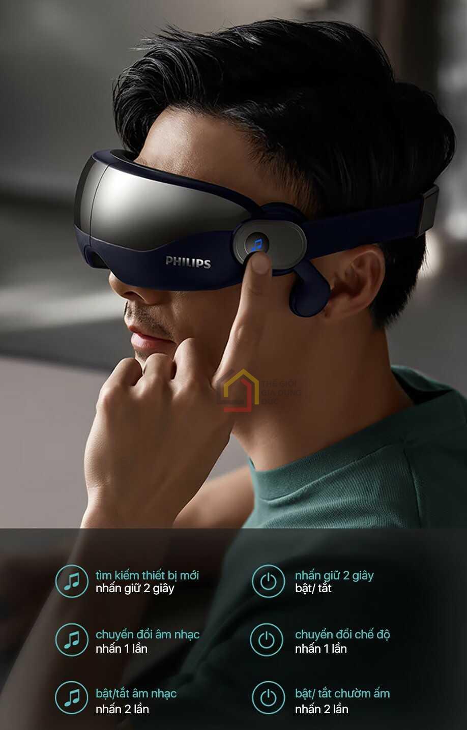 Máy massage mắt túi khí Philips PPM2702