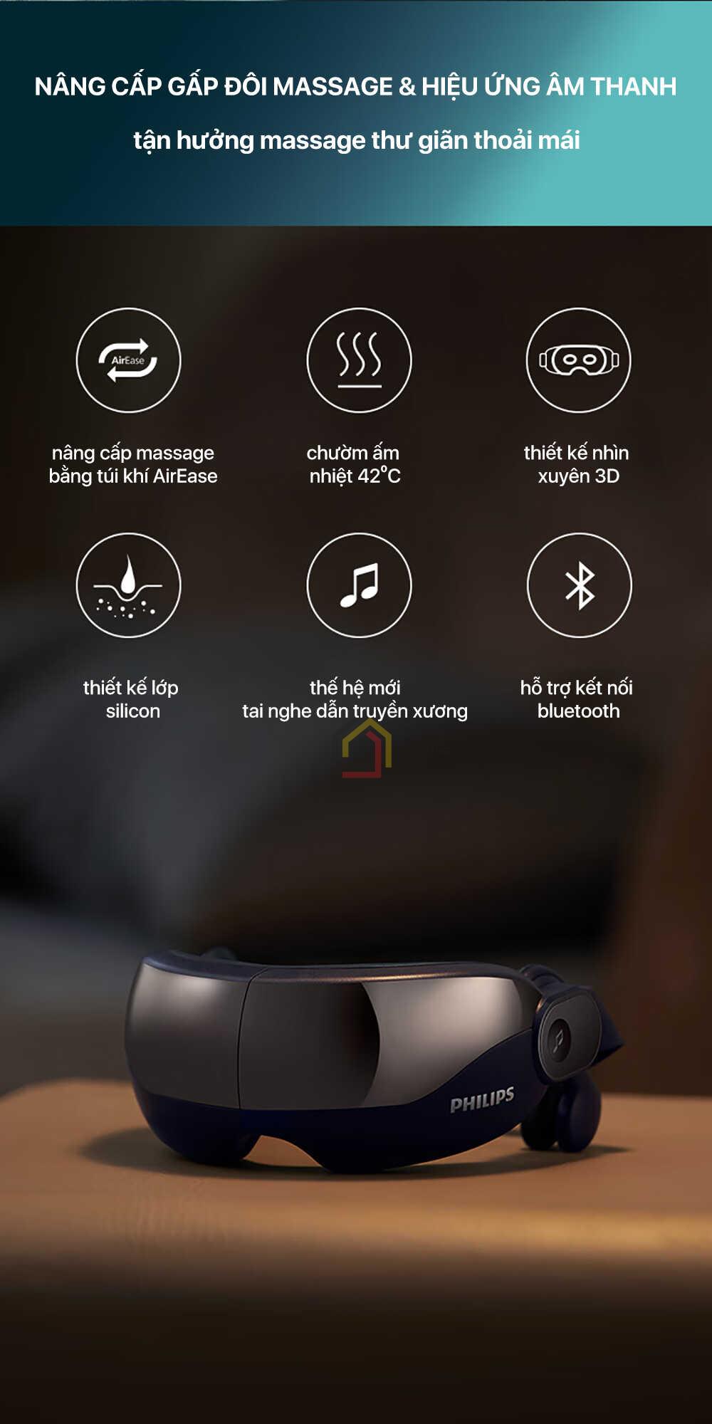 Máy massage mắt túi khí Philips PPM2702