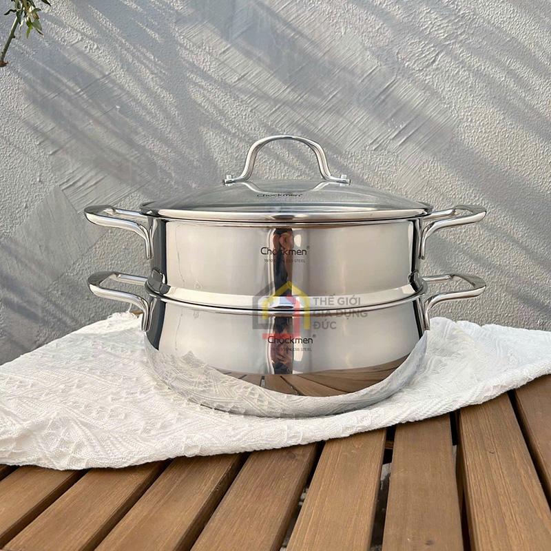 noi-xung-2-tang-chockmen-26cm Nồi xửng 2 tầng chockmen 26cm