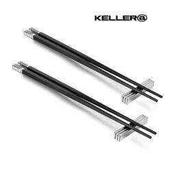 Set 6 đôi đũa kèm gác đũa đồng bộ Keller hàng hiệu Đức