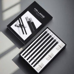 Set 6 đôi đũa kèm gác đũa đồng bộ Keller hàng hiệu Đức