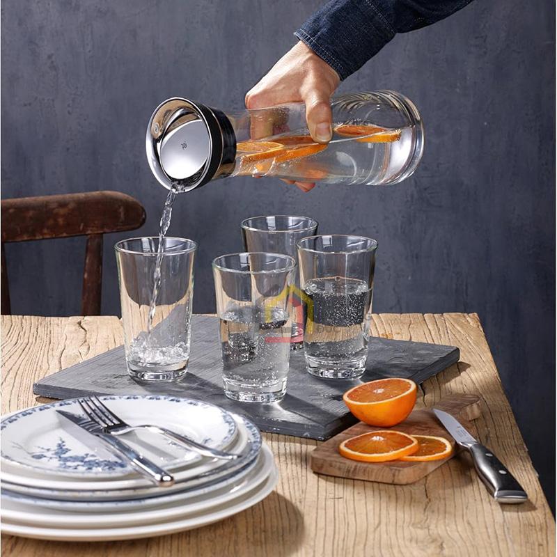 set-binh-4-coc-thuy-tinh-wmf-basic-binh-1l-4-coc-250ml8 Set bình + 4 cốc thủy tinh WMF Basic (Bình 1L + 4 cốc 250ml)
