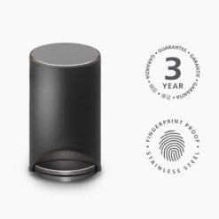 Thùng rác có bàn đạp Joseph Joseph 30151 10L màu đen carbon