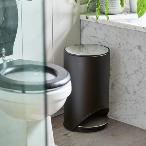 Thùng rác có bàn đạp Joseph Joseph 30151 10L màu đen carbon