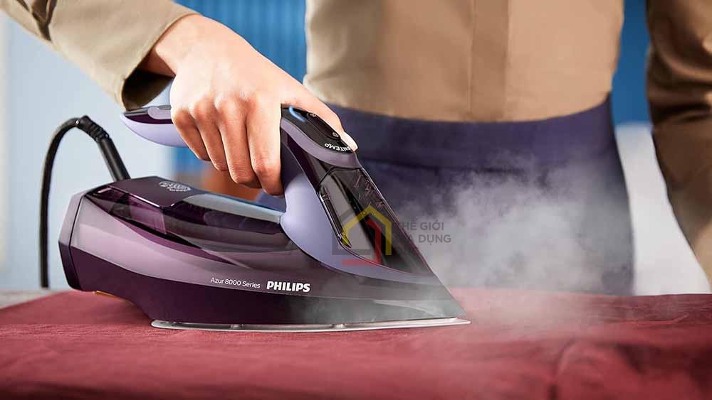 Bàn là hơi nước Philips Azur 8000 DST8021/30 3000W (màu Violet)